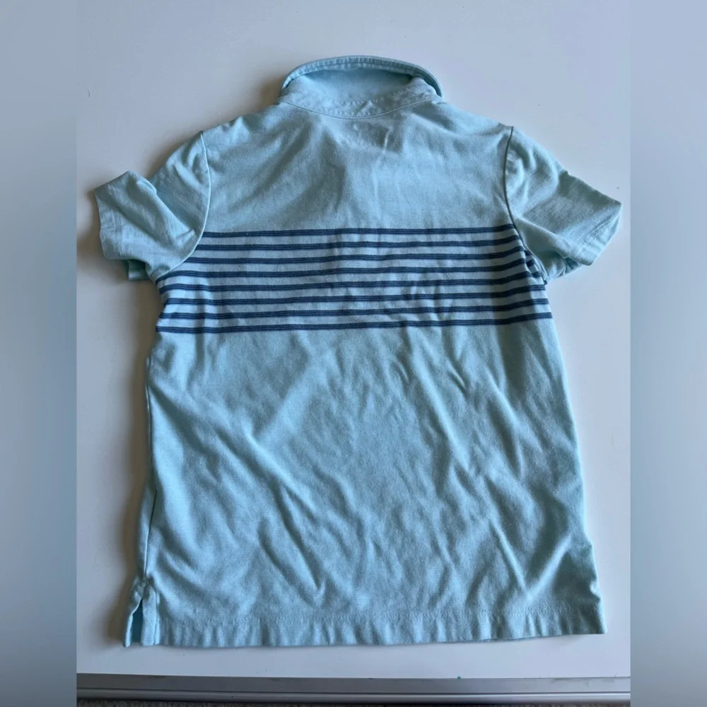 Vineyard Vines Light Blue Polo & Navy Gingham Swim Trunks